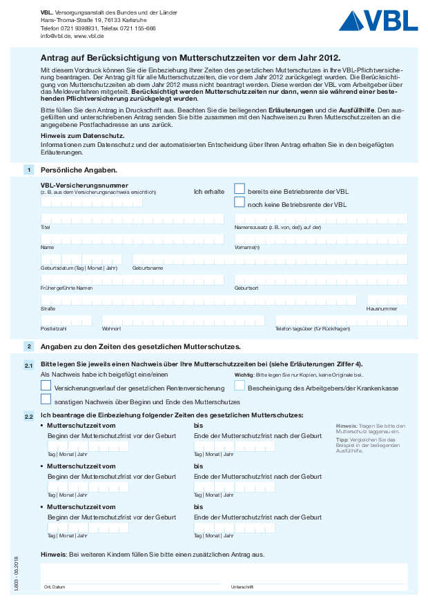 VBL. Downloadcenter